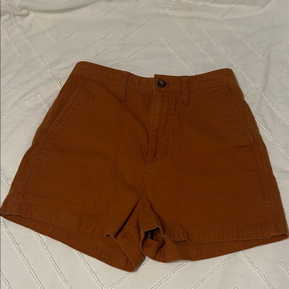 Madewell women’s rust camp shorts